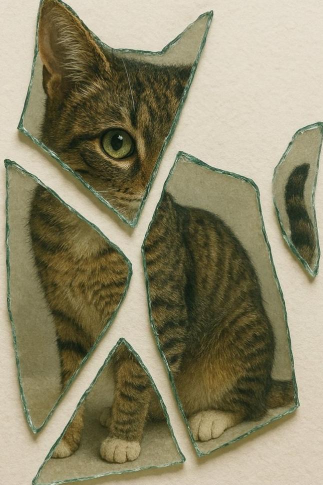 Fragmented Glass Portrait - Image 3